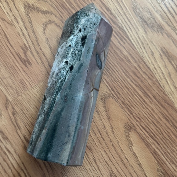 Polished Ocean Jasper Crystal Tower - Picture 4 of 7